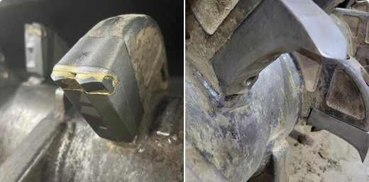 carbide teeth or Steel mulcher knife